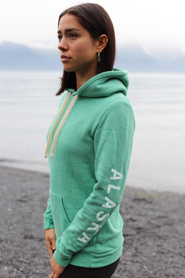 Beach Grass AK Mermaid Triblend Pullover with ALASKA Sleeve $69.00