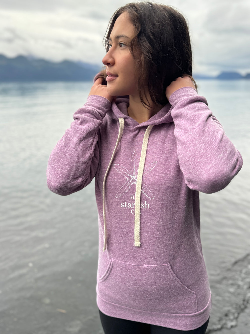 Beach Mussel Shell AK Starfish Co. Triblend Pullover Hoody $69.00