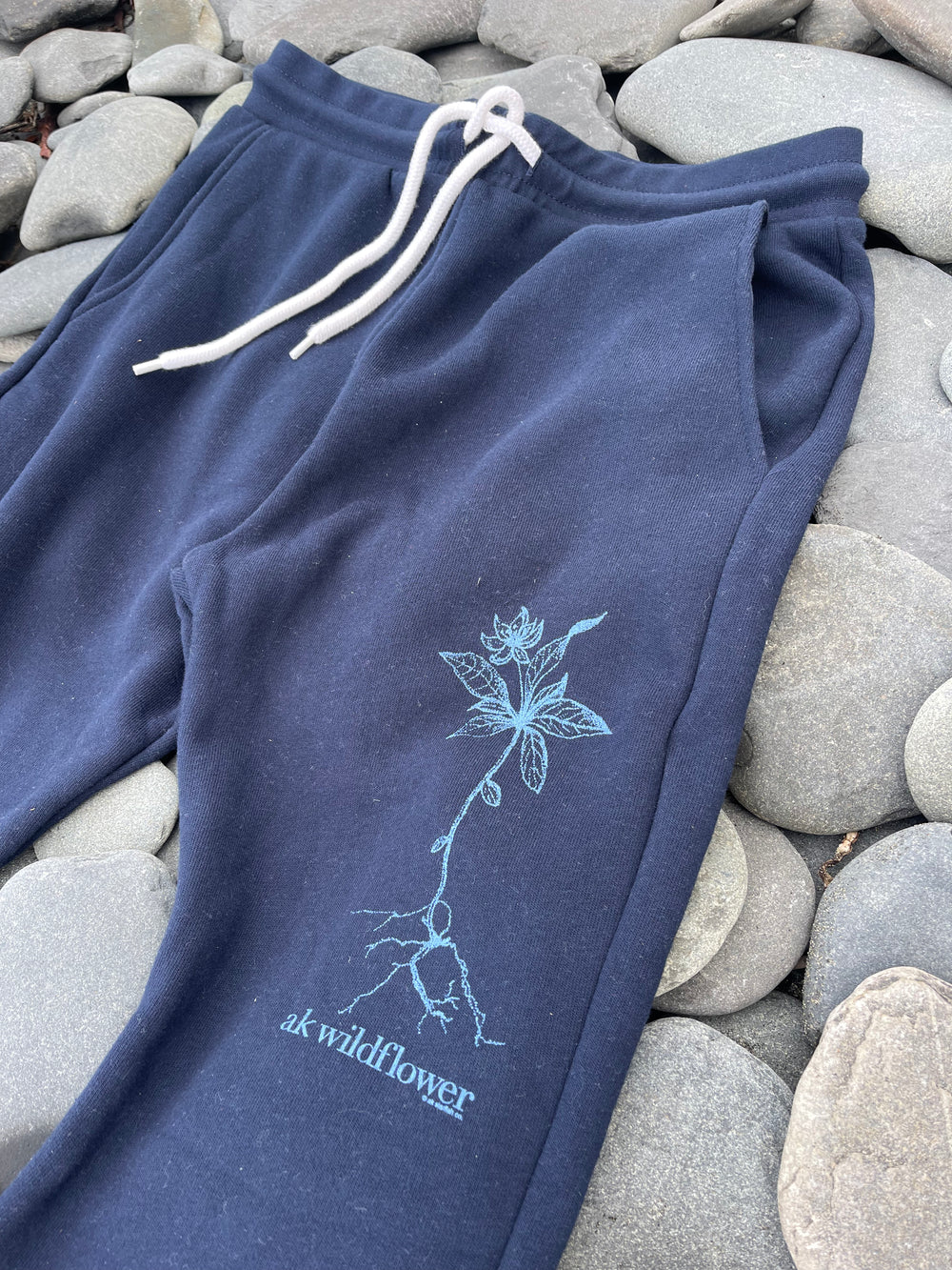 Midnight 50/50 Poly/Cotton AK Wildflower Joggers $69.00