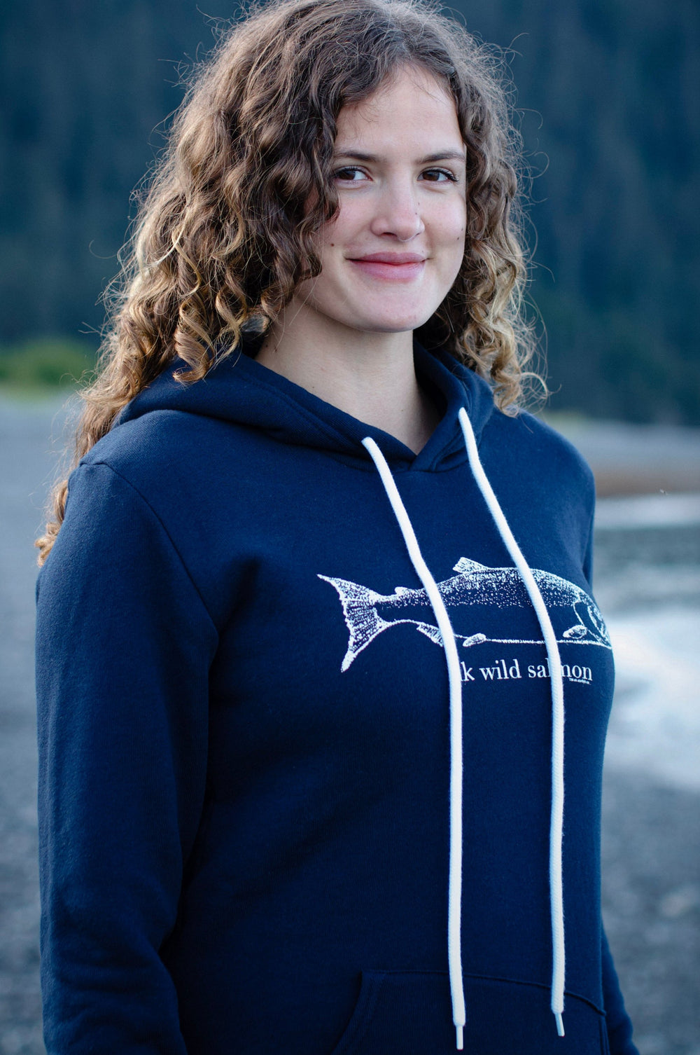 Midnight AK Wild Salmon 50/50 Pullover Hoody $69.00