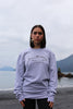 Heather Gray AK Wild Salmon 100% Cotton Crewneck $65.00
