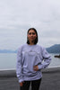 Heather Gray AK Wild Salmon 100% Cotton Crewneck $65.00