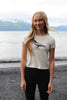 Shell AK Raven Women's Fitted 100% Organic Cotton Short Sleeve Tee $30.00