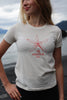 Shell AK Starfish Co. Women's Fitted 100% Organic Cotton Short Sleeve Tee $30.00