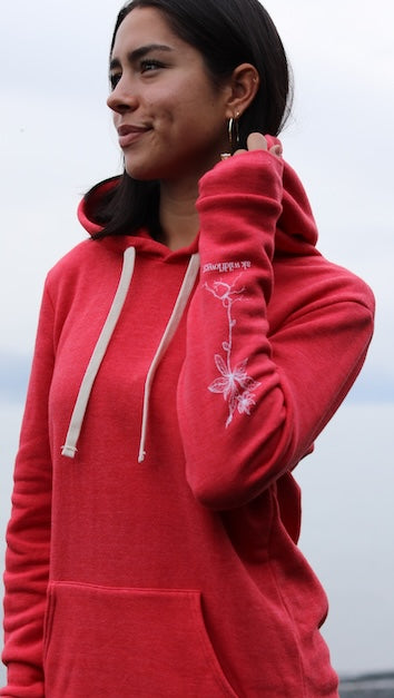 Beach Red AK Wildflower Triblend Pullover Hoody $68.00