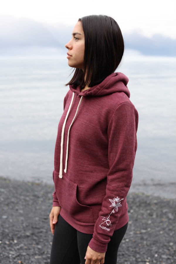 Beach Rose AK Wildflower Triblend Pullover Hoody $68.00