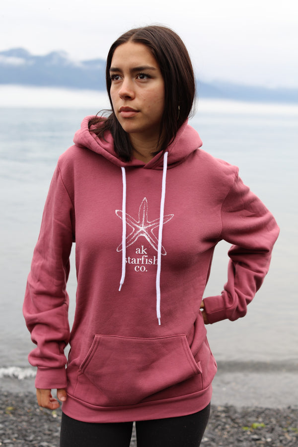 Wild Rose AK Starfish Co. 50/50 Pullover Hoody $68.00