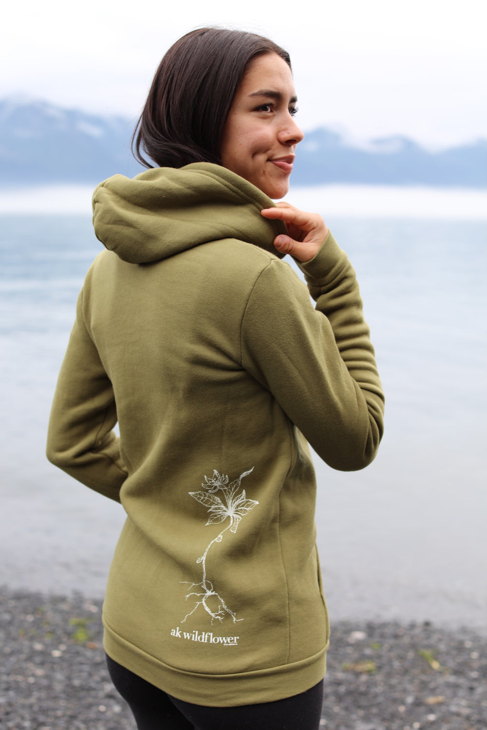 Lichen AK Wildflower 50/50 Zipped Hoody $69.00