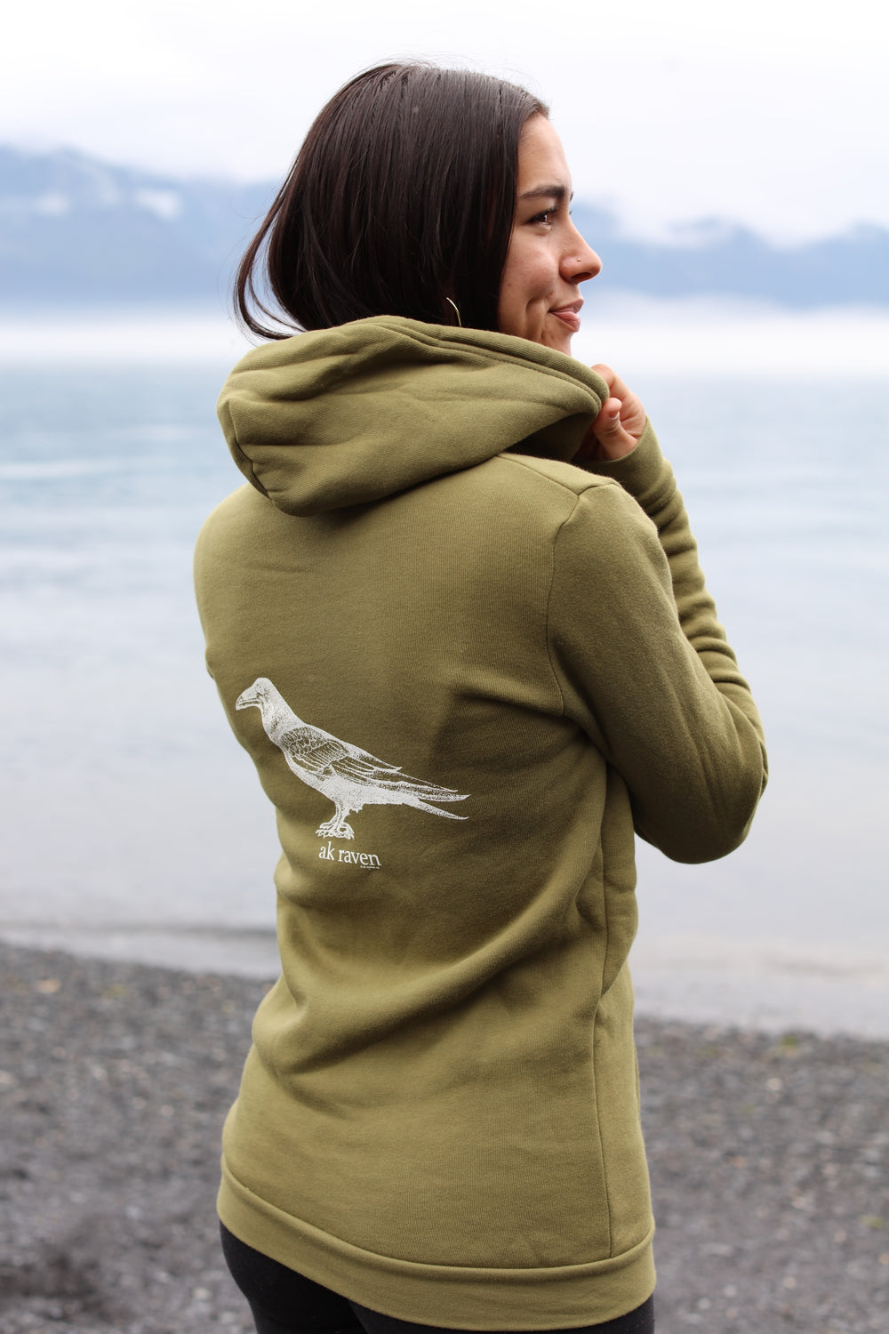 Lichen AK Raven 50/50 Blend Zipped Hoody $69.00