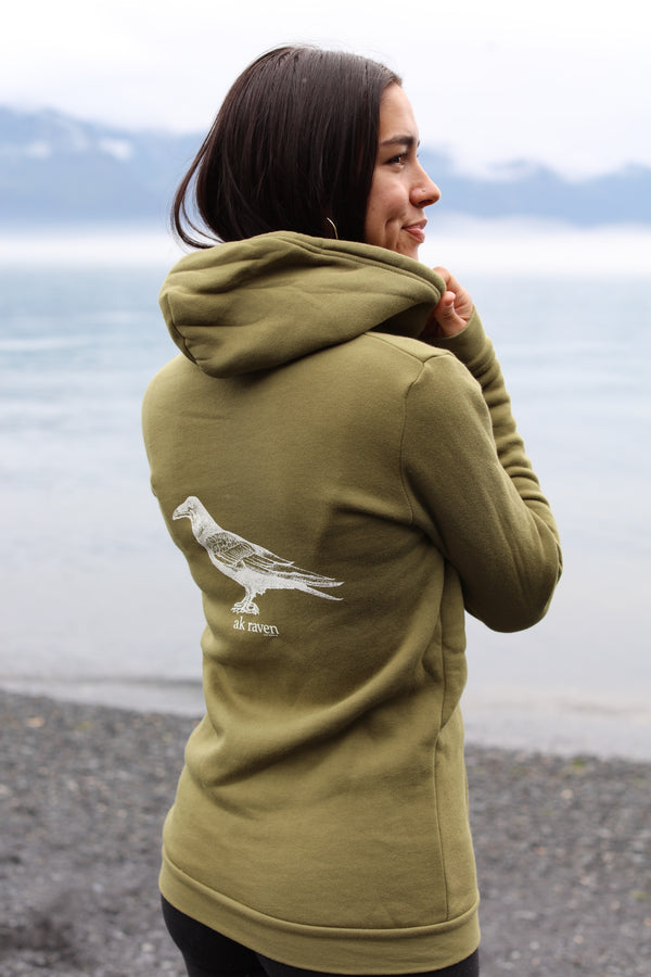 Lichen AK Raven 50/50 Blend Zipped Hoody $69.00