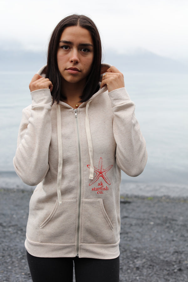 Pearl AK Starfish Co. Triblend Zipped Hoody $69.00