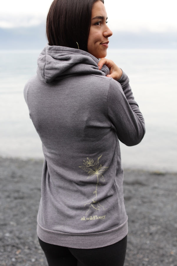 Roost AK Wildflower French Terry Zipped Hoody $69.00