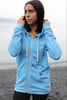 Forgetmenot Blue AK Wild Salmon Triblend Zipped Hoody $75.00