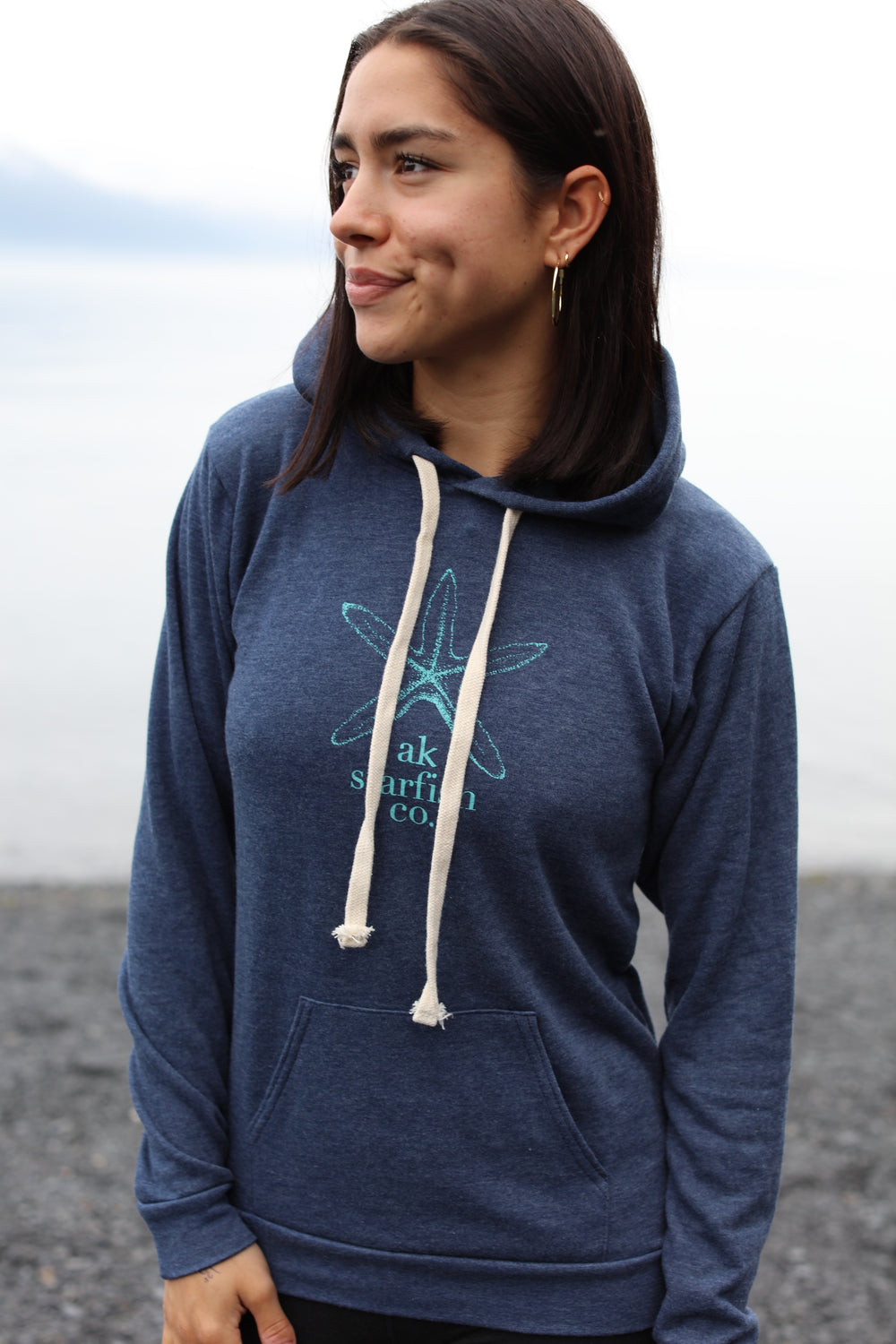 Nautical AK Starfish Co. Unisex Triblend Pullover Hoody