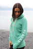 Beach Grass AK Mermaid with ALASKA Sleeve Triblend Zipped Hoody $69.00