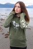 Fiddlehead AK Raven With White Ink 100% Cotton Pullover $68.00