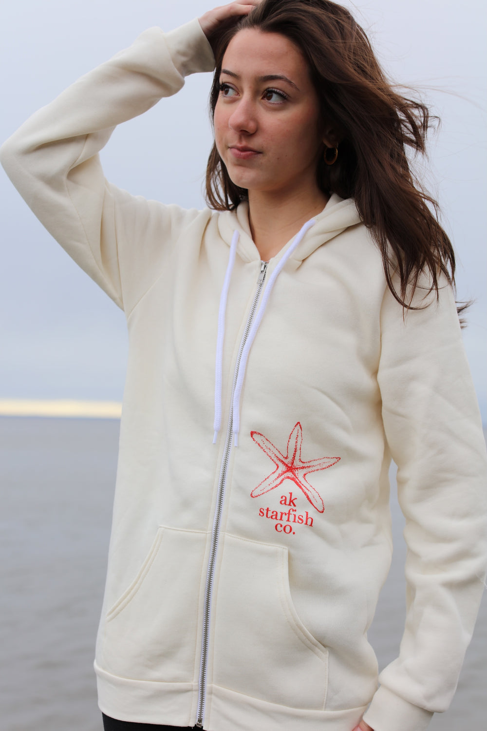 Shell AK Starfish Co. 50/50 Zipped Hoody $73.00