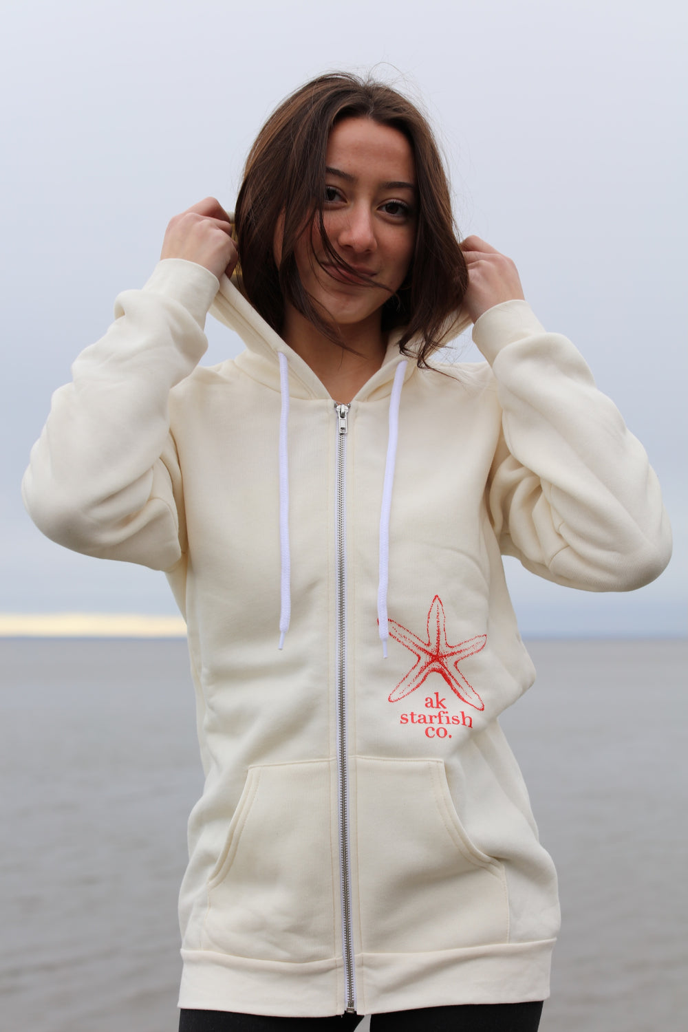 Shell AK Starfish Co. 50/50 Zipped Hoody $73.00