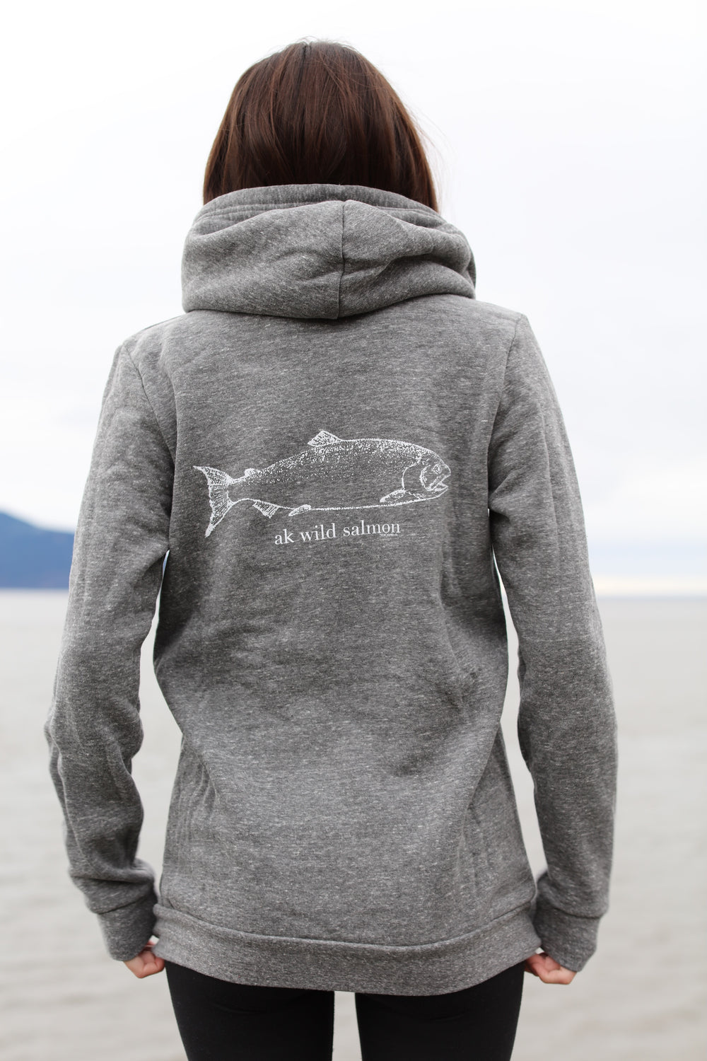 Storm AK Wild Salmon Triblend Zipped Hoody $73.00
