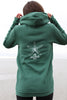 Marine White Ink AK Starfish Co. 50/50 Blend Zipped Hoody $73.00