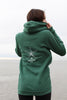 Marine White Ink AK Starfish Co. 50/50 Blend Zipped Hoody $73.00