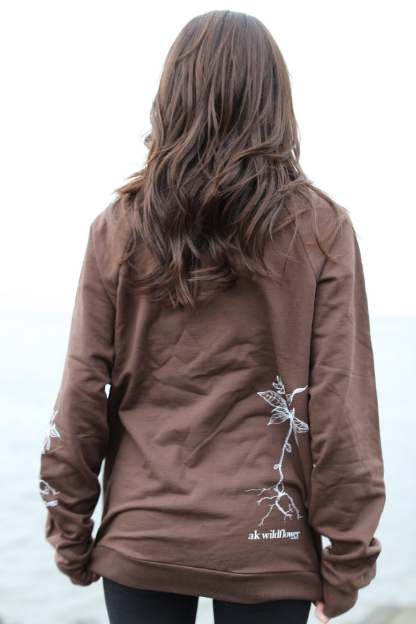 AK Wildflower Design in Deer 100% Cotton Crewneck $65.00