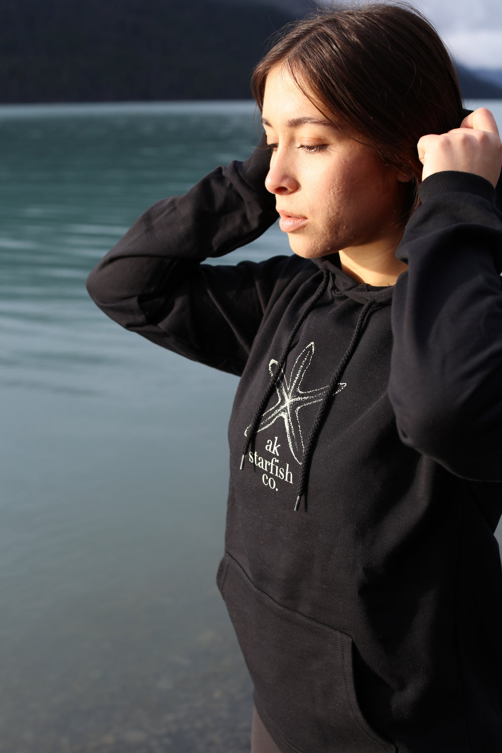 Black AK Starfish Co. 100% Cotton Pullover $69.00