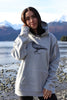 Heather Gray AK Raven 100% Cotton Heavyweight Pullover $88.00