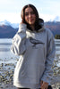 Heather Gray AK Raven 100% Cotton Heavyweight Pullover $88.00