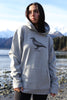 Heather Gray AK Raven 100% Cotton Heavyweight Pullover $88.00