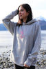 Heather Gray Hot Pink Ink AK Starfish Co. 100% Cotton Heavyweight Pullover $88.00