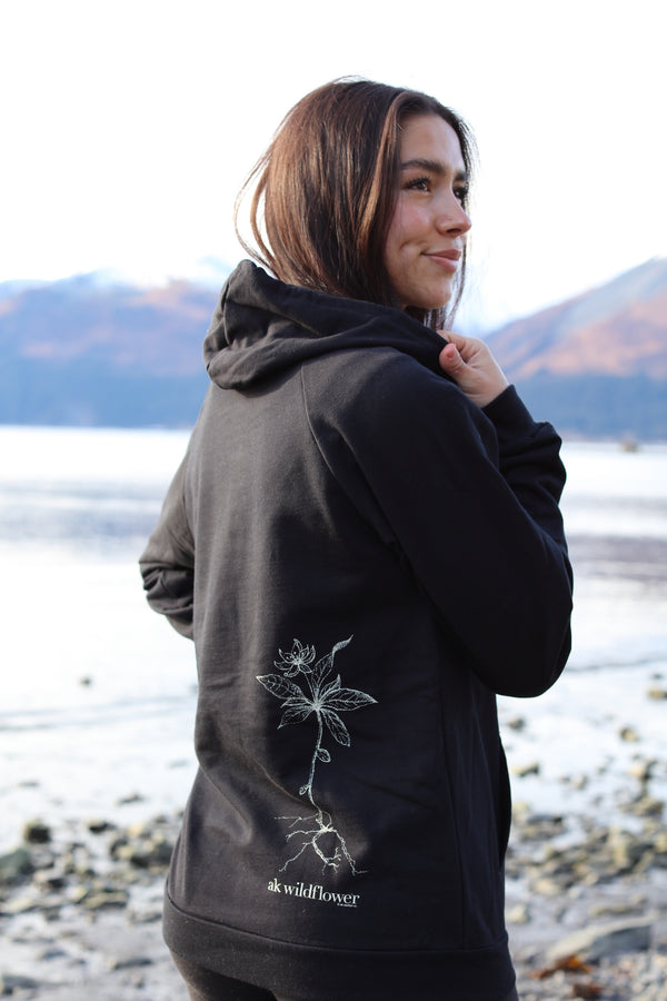 Black AK Wildflower 100% Cotton Pullover $69.00