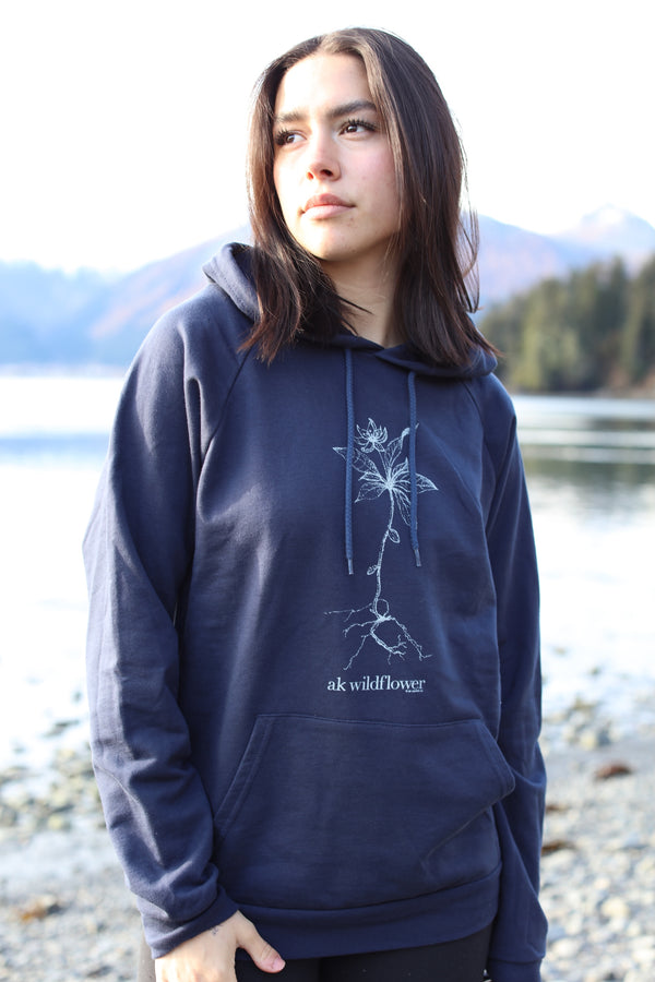 AK Wildflower design in Midnight 100% Cotton Pullover $69.00