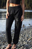AK Wildflower design in Black 50/50 blend Joggers $73.00