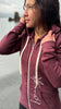 Beach Rose AK Wildflower Triblend Zipped Hoody $73.00
