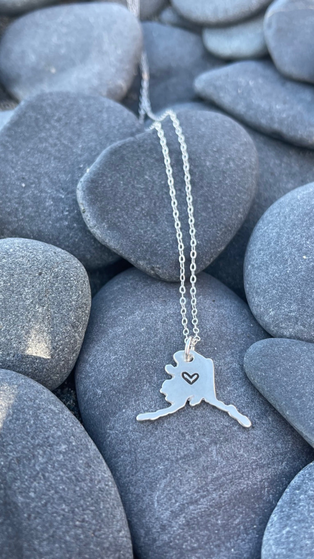 Alaska Map with Heart $48.00
