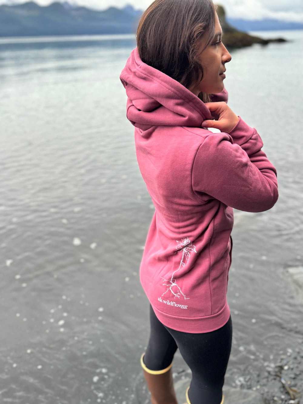 Wild Rose AK Wildflower 50/50 Zipped Hoody $69.00