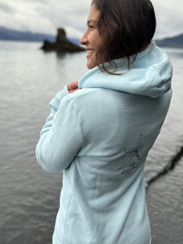 Ice Fishing AK Starfish Co. 50/50 Zipped Hoody $69.00