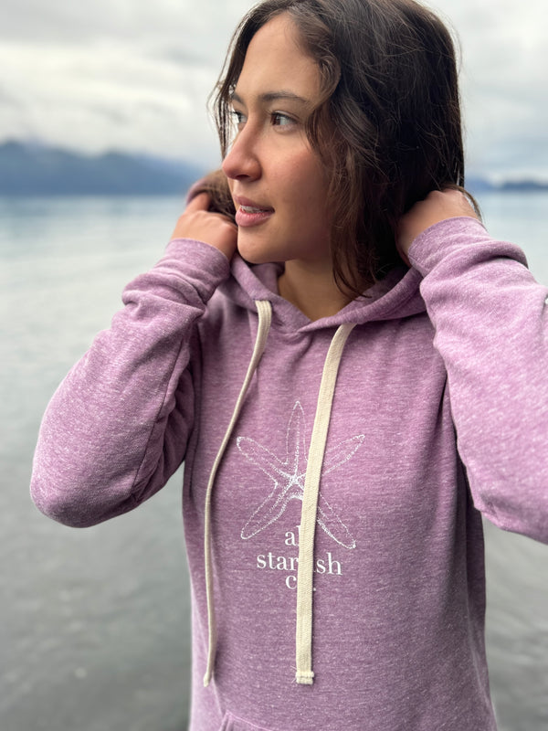 Beach Mussel Shell AK Starfish Co. Triblend Pullover Hoody $68.00