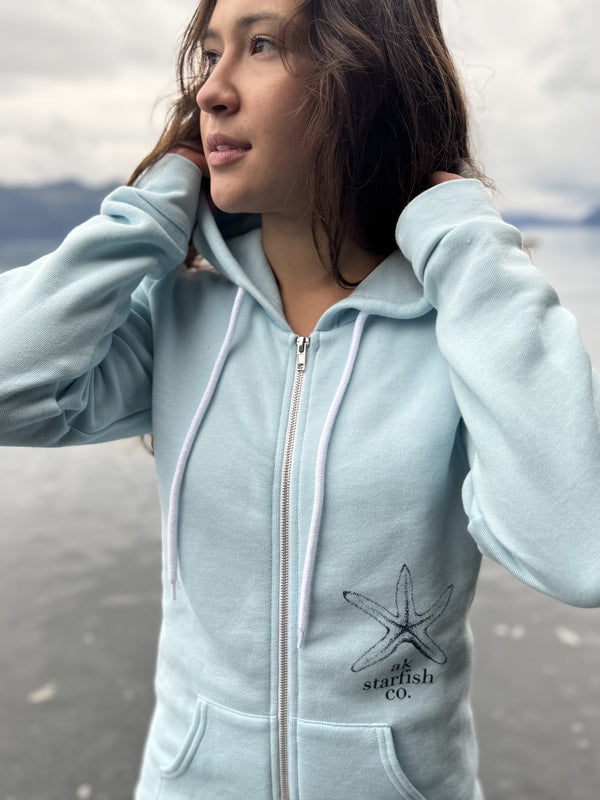 Ice Fishing AK Starfish Co. 50/50 Zipped Hoody $69.00