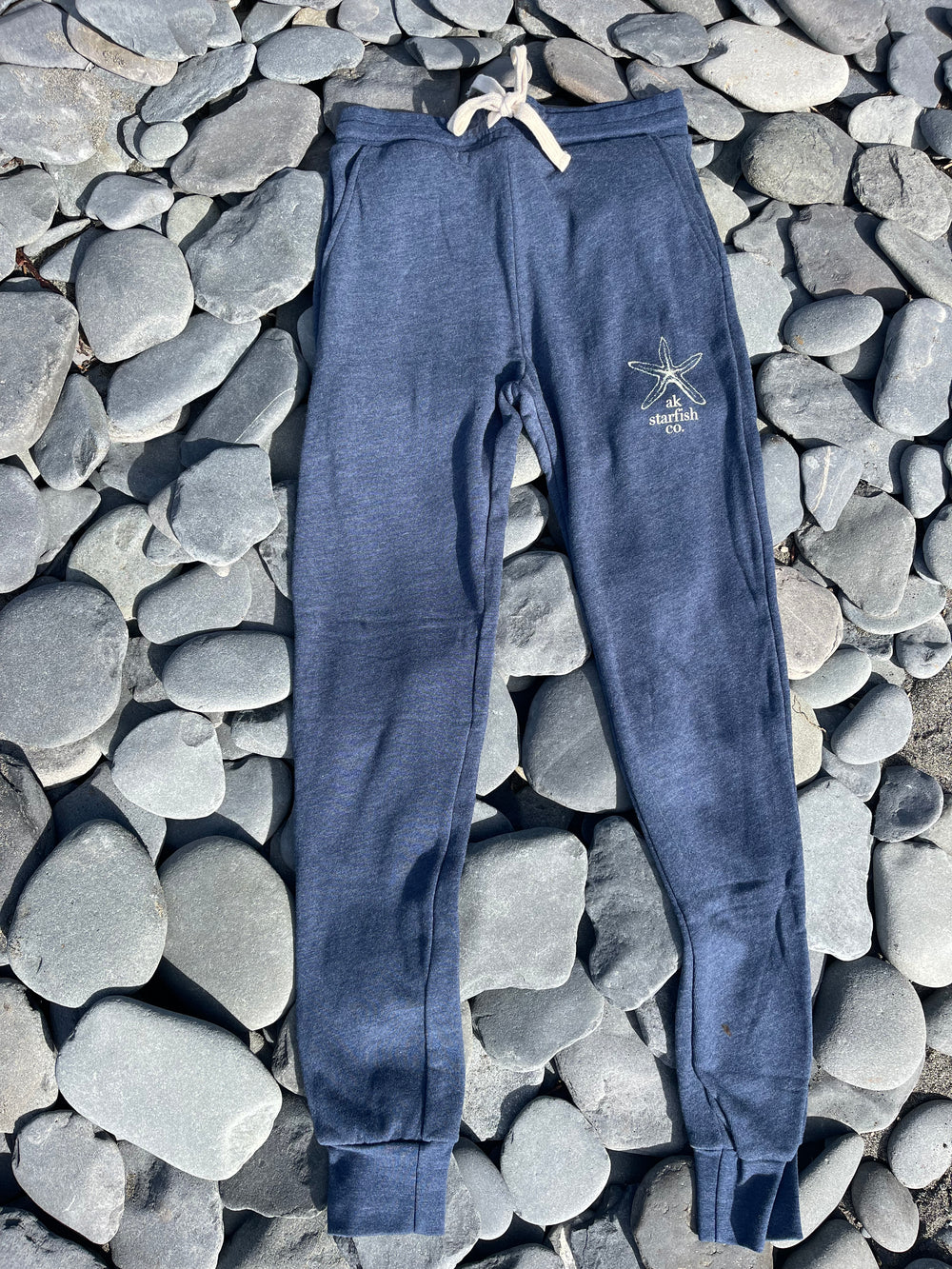 Midnight AK Starfish Co. French Terry Joggers. $68.00