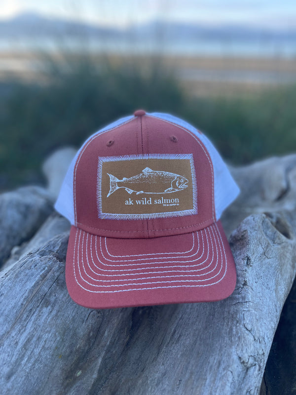 AK Wild Salmon Patch Hats – AK Starfish Co.