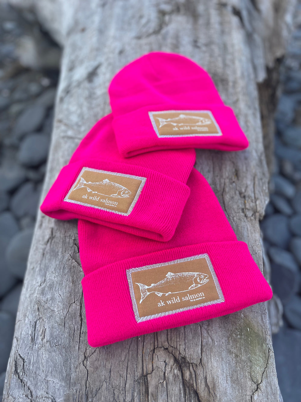 Fireweed AK Wild Salmon Patch Beanie 38.00