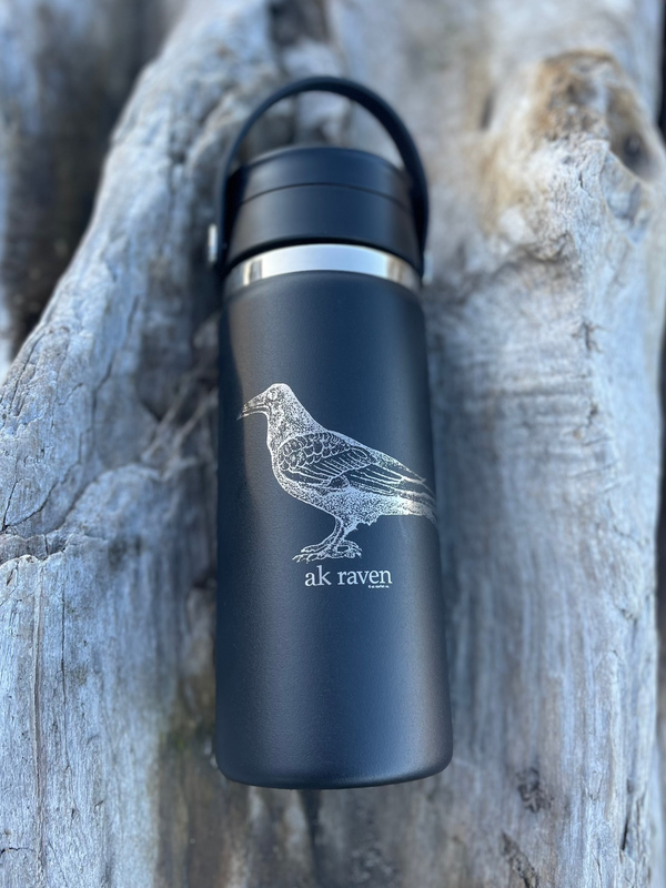 Black AK Raven 16oz Hydroflask