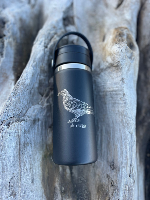 Black AK Raven 16oz Hydroflask