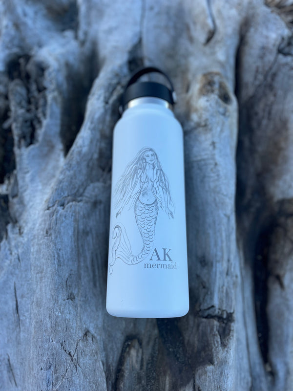 White Mermaid 40oz Hydroflask. $64.00