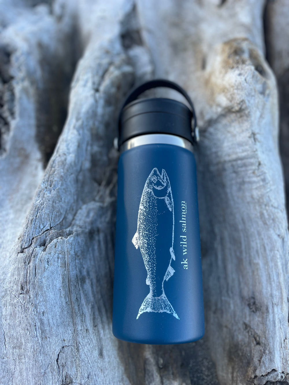 Midnight AK Wild Salmon 16oz Hydroflask