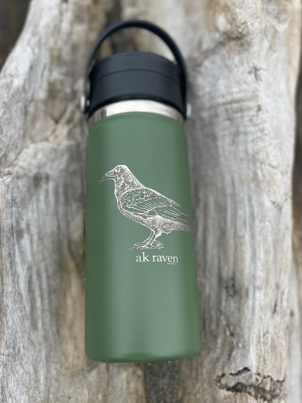 Seaweed AK Raven 16oz Hydroflask