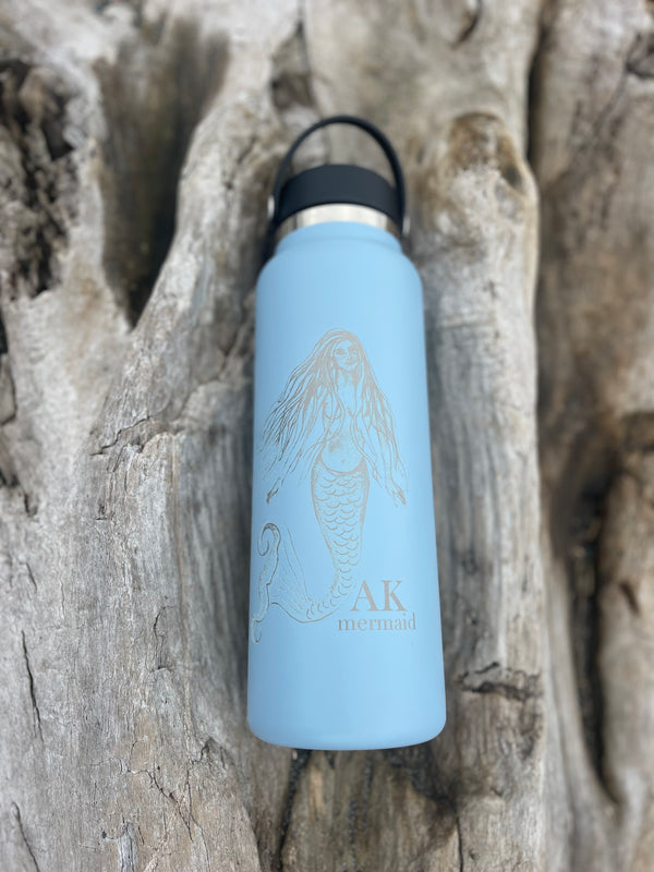 Ice Fishing AK Mermaid 40oz Hydroflask