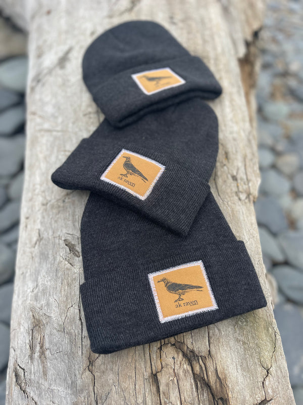 Slate AK Raven Patch Beanie $38.00